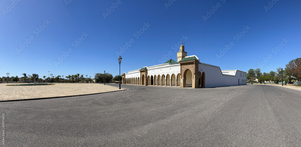 Rabat, Morocco, Africa: panoramic view of the Ahl Fas Mosque ...