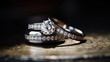CloseUp of photo-realistic diamond ring. generative ai