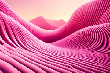 abstract wavy pink surnatural 3d lanscape background .
screensaver , curvy light pink lines wallpaper