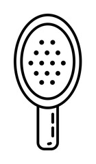 Poster - hair brush icon illustration on transparent background