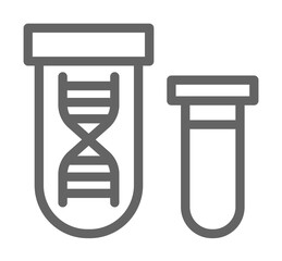 Sticker - Genetically, DNA icon illustration on transparent background