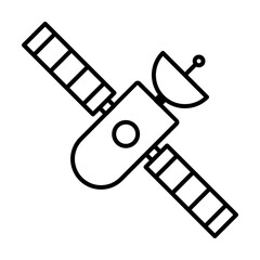 Sticker - satellite icon illustration on transparent background