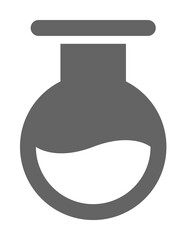 Poster - laboratory, flask icon illustration on transparent background