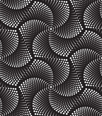 Wall Mural - Vector seamless texture. Modern geometric background with dotted hexagons.
