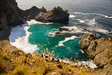 Sandy Cove Off The Coast Of Route 1 In Big Sur, California, USA; Big Sur, California, United States Of America