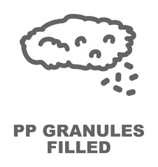 Poster - granules field icon illustration on transparent background