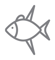 Poster - tuna icon illustration on transparent background