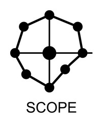 Poster - scope sign icon illustration on transparent background