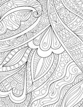 Decorative Mandala Mehndi Design Style Traditional Coloring Page Illustration For Adults & Children 