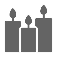 Poster - Candles icon illustration on transparent background