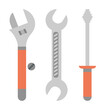 colored tools production icon illustration on transparent background