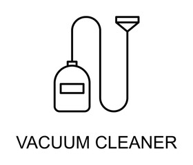 Poster - vacuum cleaner icon illustration on transparent background