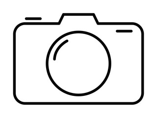 Canvas Print - camera icon illustration on transparent background