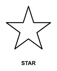 Poster - star icon illustration on transparent background