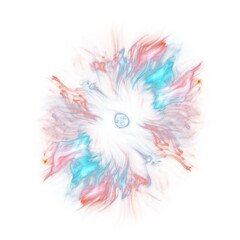Wall Mural - the bright star, supernova in the center of the nebula