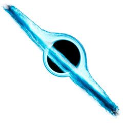 Wall Mural - black hole attracting space matter