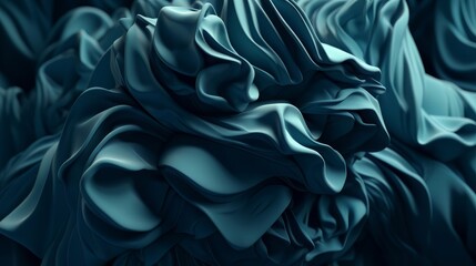 Aqua silky material texture. Generative ai