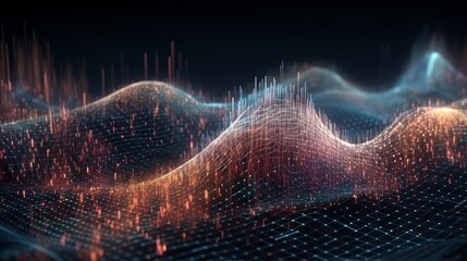 Aufkleber - Gravitational Waves of Blue Exploration: Widescreen Cosmic Background of the Future: Generative AI