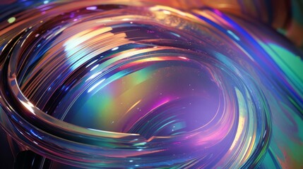 Aufkleber - Colorful shine abstract aluminum textured pattern background. Generative ai