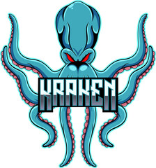 Sticker - Kraken esport mascot