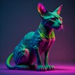 neon sfinks. Generative AI