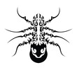 spider insect abstract tattoo symbol sticker