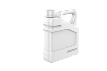 Wall Mural - Blank Plastic Jerry Can For Branding And Mock up, 3d Render Illustration.
