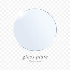 Wall Mural - glass plate vector data (opaque type that does not allow the background color to pass through)