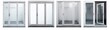 © Digital Dreamscape - White UPVC Double Glazed Doors in Various Styles, Generated by AI