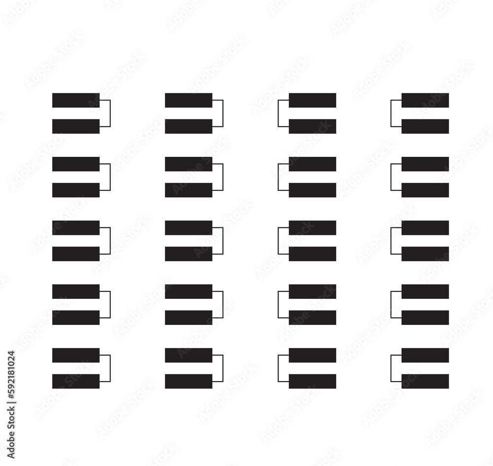 Brackets template. Blank bracket template. Tournament brackets template.
