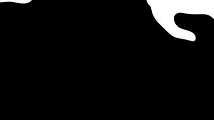 Leinwandbilder - Transform geometric background. Black and white colors mixing. Seamless 4k looping footage.