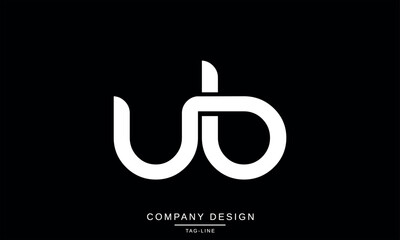 UB, BU, Abstract Letters Logo Monogram