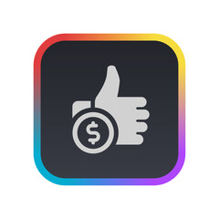 Sticker - Pay Per Like - Pictogram (icon) 