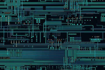 minimalistic conception of programming code. beautiful seamless pattern picture. generative ai