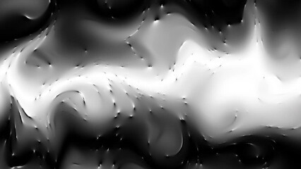 Leinwandbilder - Transform geometric background. Black and white colors mixing. Seamless 4k looping footage.