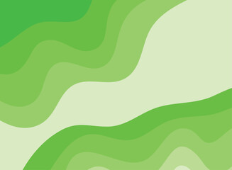 Wall Mural - green wave vector abstract background flat design green background color geometric creative for business banner, poster, flyer, card, cover	
