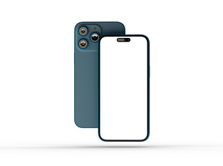 Poster - Mockup - Modern frameless smartphone Mock up