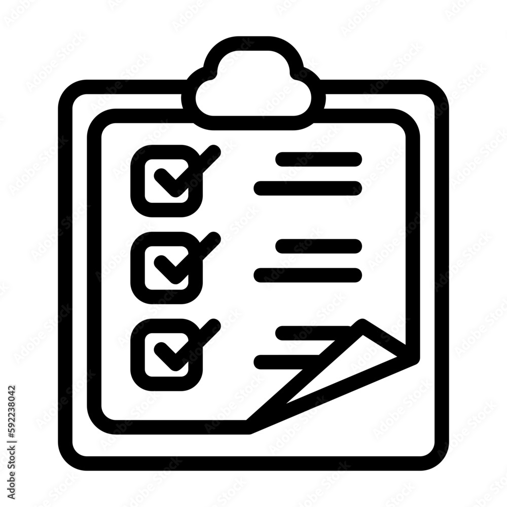 checklist icon Stock Vector | Adobe Stock