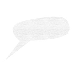 Sticker - Digitally generated image of blank speech bubble