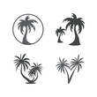 © Jeffricandra30 - Palm tree summer logo template