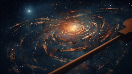 a computer generated image of a spiral galaxy