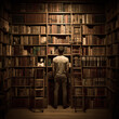 © Bipul Kumar - a man that is standing in front of a book shelf