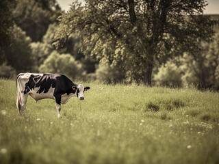 cow in a field