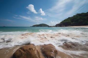 Wall Mural - Exploring Nature at Phuket Beach: Adventures Through Sea, Water, Landscape, Coast, Sky, and More: Generative AI