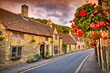 Cottages in Castle Combe, Cotswolds, UK