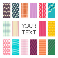 Poster - Retro backgrounds set wit sample text in the middle of the frame, vector