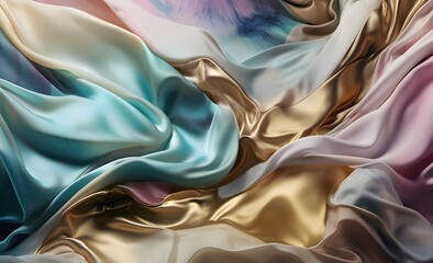 an abstract image in the style of luxurious drapery, gutai group, iridescent, photorealistic, organi