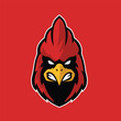 cardinal mascot for logo sport and esport