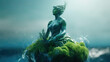 Earth Mother day 3d illustration concept statue made with Generative AI