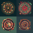 Collage Photo of Illustration casino roulette